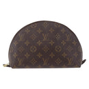 LOUIS VUITTON Monogram Trousse Demi Ronde Cosmetic Pouch M47520 LV Auth 210101-2