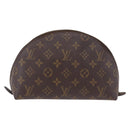 LOUIS VUITTON Monogram Trousse Demi Ronde Cosmetic Pouch M47520 LV Auth 210101-3