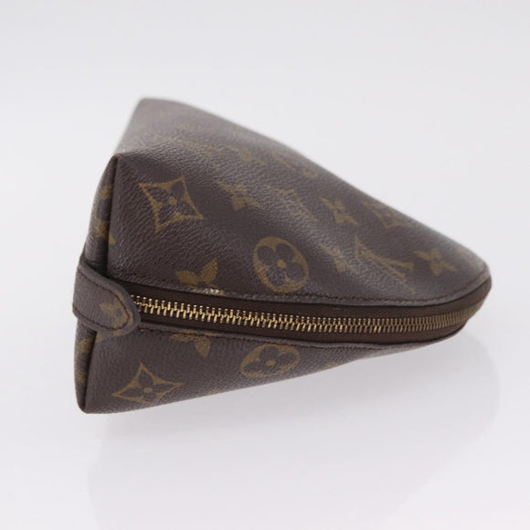 LOUIS VUITTON Monogram Trousse Demi Ronde Cosmetic Pouch M47520 LV Auth 210101
