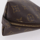 LOUIS VUITTON Monogram Trousse Demi Ronde Cosmetic Pouch M47520 LV Auth 210101-5