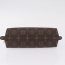 LOUIS VUITTON Monogram Trousse Demi Ronde Cosmetic Pouch M47520 LV Auth 210101-8