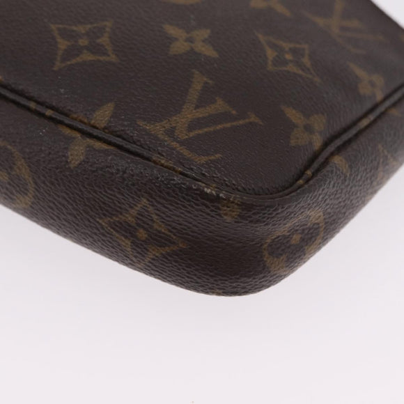 LOUIS VUITTON Monogram Mini Pochette Accessoires Pouch N41667 LV Auth 210104