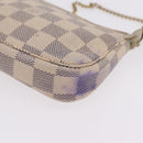 LOUIS VUITTON Damier Azur Mini Pochette Accessoires Pouch N63005 LV Auth 210106-16