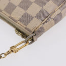 LOUIS VUITTON Damier Azur Mini Pochette Accessoires Pouch N63005 LV Auth 210106-7