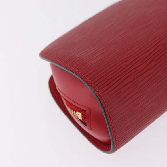 LOUIS VUITTON Epi Dauphine PM Pouch Castilian Red M48447 LV Auth 210110