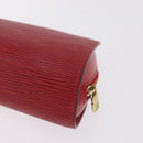 LOUIS VUITTON Epi Dauphine PM Pouch Castilian Red M48447 LV Auth 210110-11