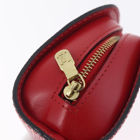 LOUIS VUITTON Epi Dauphine PM Pouch Castilian Red M48447 LV Auth 210110
