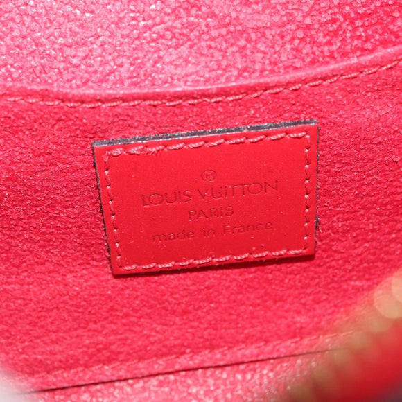 LOUIS VUITTON Epi Dauphine PM Pouch Castilian Red M48447 LV Auth 210110
