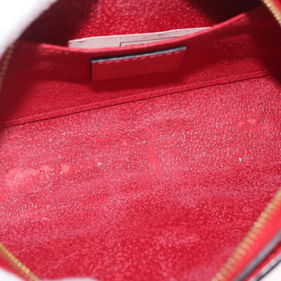 LOUIS VUITTON Epi Dauphine PM Pouch Castilian Red M48447 LV Auth 210110