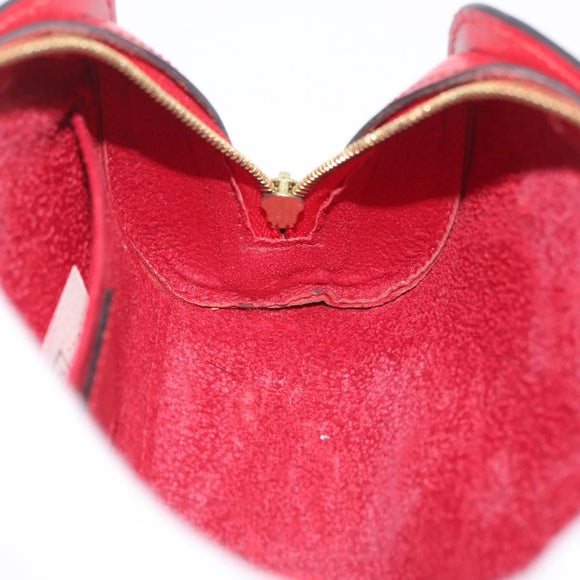 LOUIS VUITTON Epi Dauphine PM Pouch Castilian Red M48447 LV Auth 210110