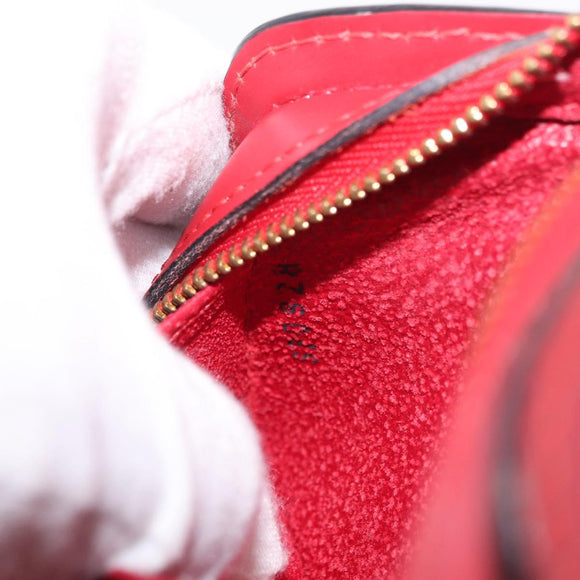LOUIS VUITTON Epi Dauphine PM Pouch Castilian Red M48447 LV Auth 210110