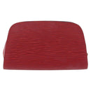LOUIS VUITTON Epi Dauphine PM Pouch Castilian Red M48447 LV Auth 210110-3