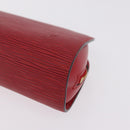LOUIS VUITTON Epi Dauphine PM Pouch Castilian Red M48447 LV Auth 210110-9