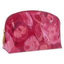 LOUIS VUITTON Vernis Ikat Flower Pochette Cosmetic Pink M90045 LV Auth 210111-1