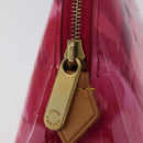 LOUIS VUITTON Vernis Ikat Flower Pochette Cosmetic Pink M90045 LV Auth 210111-12