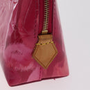 LOUIS VUITTON Vernis Ikat Flower Pochette Cosmetic Pink M90045 LV Auth 210111-13