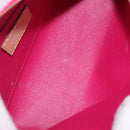 LOUIS VUITTON Vernis Ikat Flower Pochette Cosmetic Pink M90045 LV Auth 210111-16