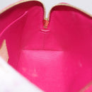 LOUIS VUITTON Vernis Ikat Flower Pochette Cosmetic Pink M90045 LV Auth 210111-17