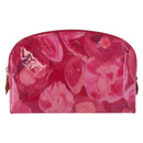 LOUIS VUITTON Vernis Ikat Flower Pochette Cosmetic Pink M90045 LV Auth 210111-2
