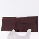 Cartier Wallet Leather Bordeaux Gold Auth 210114V-13