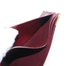 Cartier Wallet Leather Bordeaux Gold Auth 210114V-17