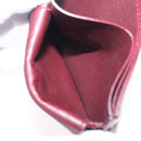 Cartier Wallet Leather Bordeaux Gold Auth 210114V-18