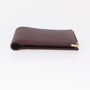 Cartier Wallet Leather Bordeaux Gold Auth 210114V-7