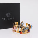 VERSACE Bangle Bracelet metal Gold Tone Auth 210115M-11
