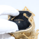 CHANEL Chain Shoulder Pouch Matelasse Pouch Leather Gold CC Auth 210117-14