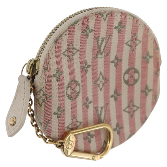 LOUIS VUITTON Monogram Mini Lin Croisette Porte Monnaie Ron M95499 Auth 210118A