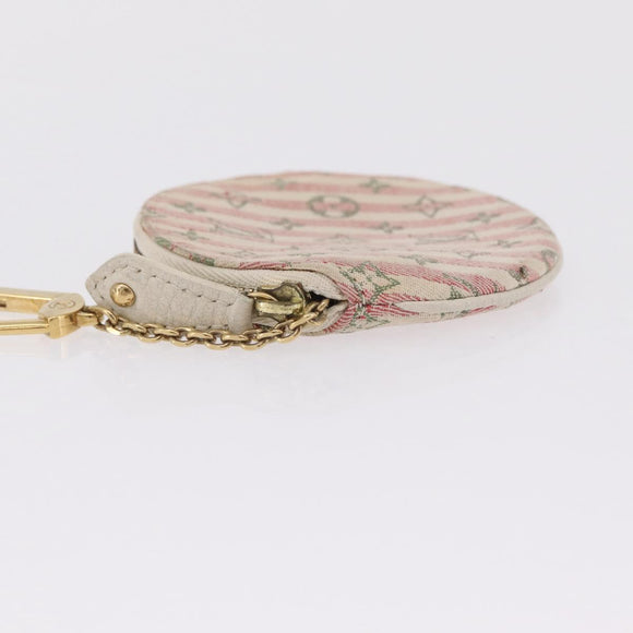 LOUIS VUITTON Monogram Mini Lin Croisette Porte Monnaie Ron M95499 Auth 210118A