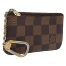 LOUIS VUITTON Damier Ebene Pochette Cles Coin Purse N62658 LV Auth 210119-1