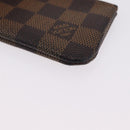LOUIS VUITTON Damier Ebene Pochette Cles Coin Purse N62658 LV Auth 210119-10