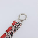 CHANEL Bracelet Tweed Multicolor Silver CC Auth 210120V-13