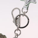 GUCCI GG Supreme Yuko Higuchi Boris Key Holder PVC Green Silver Auth 210125SM-10