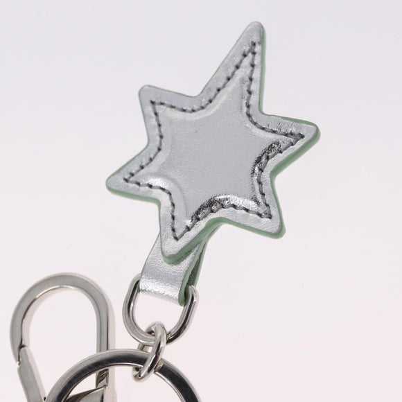 GUCCI GG Supreme Yuko Higuchi Boris Key Holder PVC Green Silver Auth 210125SM