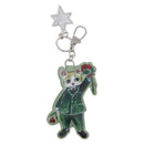 GUCCI GG Supreme Yuko Higuchi Boris Key Holder PVC Green Silver Auth 210125SM-2