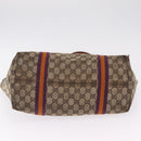 GUCCI GG Canvas Sherry Line Tote Bag Beige Gold 139260 Auth 210127-11