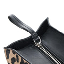 TOD'S Hand Bag Harako Leather 2way Beige Silver Auth 210133V-19