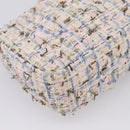 CHANEL Chain Matelasse25 Shoulder Bag Tweed Multicolor Gold CC Auth 210135SM-13