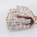 CHANEL Chain Matelasse25 Shoulder Bag Tweed Multicolor Gold CC Auth 210135SM-5