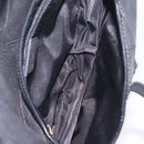 Christian Dior Saddle Shoulder Bag Leather Black Gold Auth 210137M-20