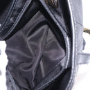 Christian Dior Saddle Shoulder Bag Leather Black Gold Auth 210137M-24