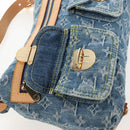 LOUIS VUITTON Monogram Denim Buggy PM Shoulder Bag Blue M95049 LV Auth 210141V-20