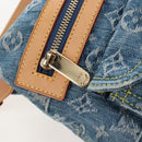 LOUIS VUITTON Monogram Denim Buggy PM Shoulder Bag Blue M95049 LV Auth 210141V-22