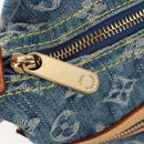 LOUIS VUITTON Monogram Denim Buggy PM Shoulder Bag Blue M95049 LV Auth 210141V-24