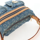 LOUIS VUITTON Monogram Denim Buggy PM Shoulder Bag Blue M95049 LV Auth 210141V-6