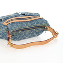 LOUIS VUITTON Monogram Denim Buggy PM Shoulder Bag Blue M95049 LV Auth 210141V-7