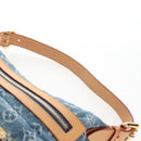 LOUIS VUITTON Monogram Denim Buggy PM Shoulder Bag Blue M95049 LV Auth 210141V-14