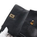 CHANEL Backpack Caviar Skin Black Gold CC Auth 210144M-20